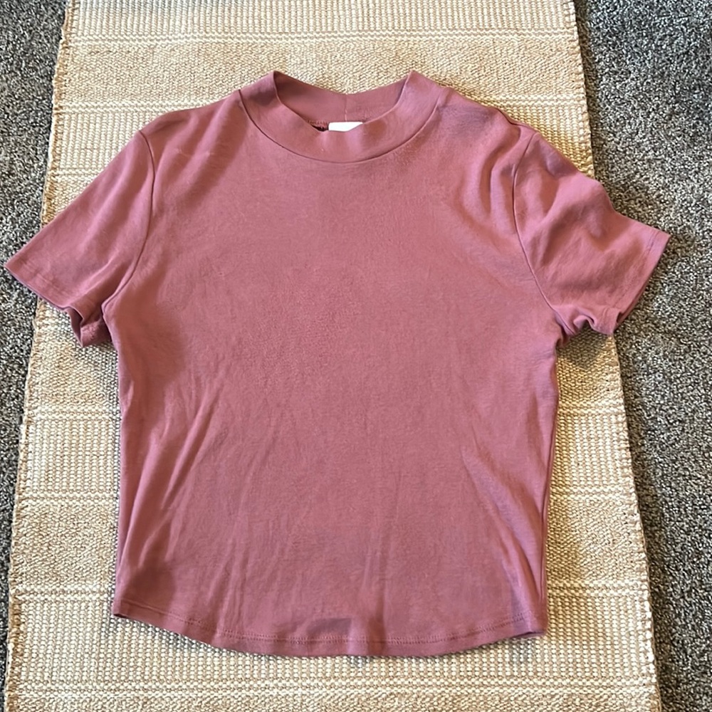 mockneck tee pink